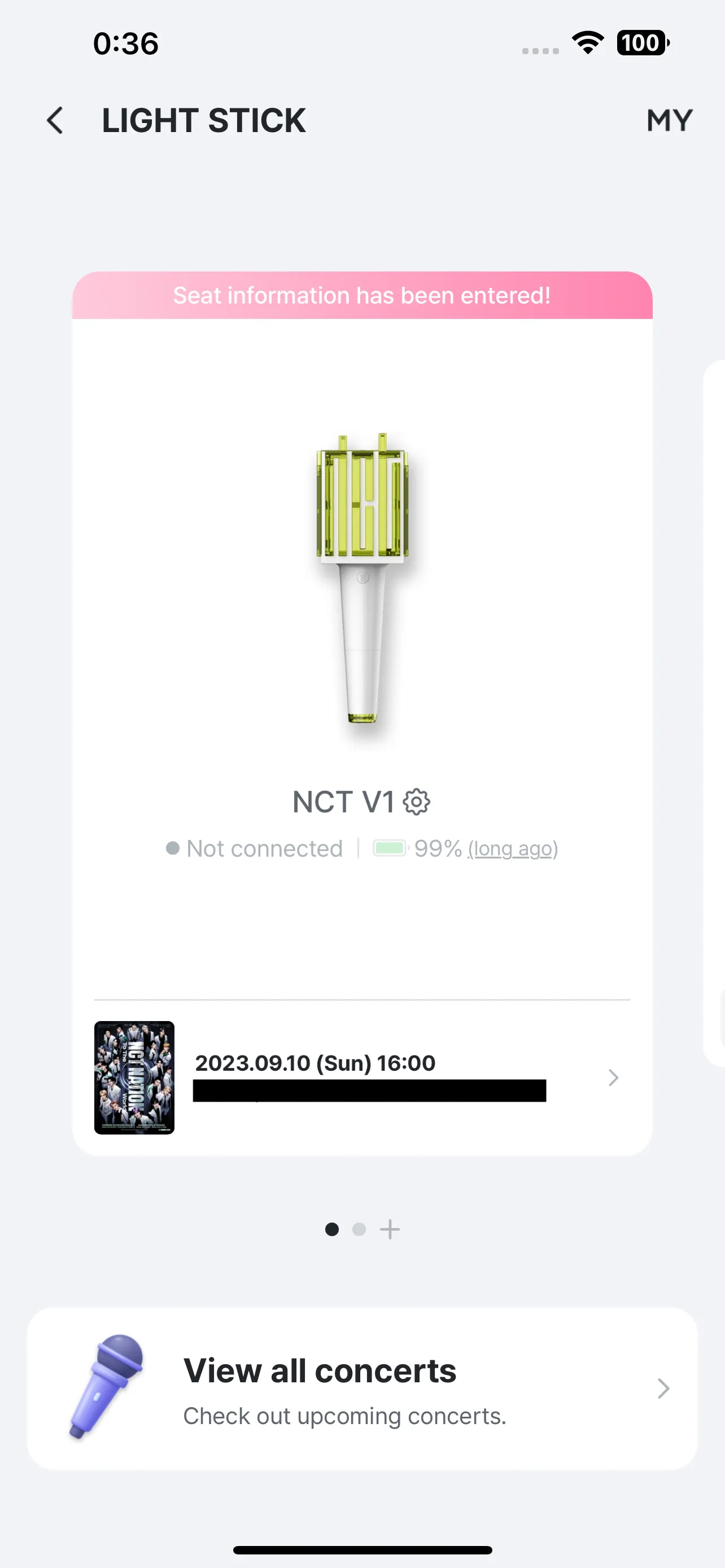 アプリのペンライト登録画面